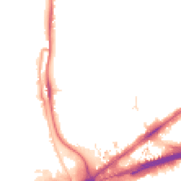 Night-time road noise heatmap for E16 4NG
