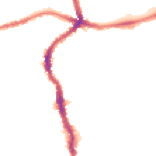 Night-time road noise heatmap for E17 3BB