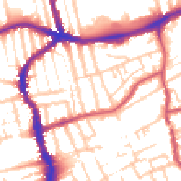 Daytime road noise heatmap for E17 3BG