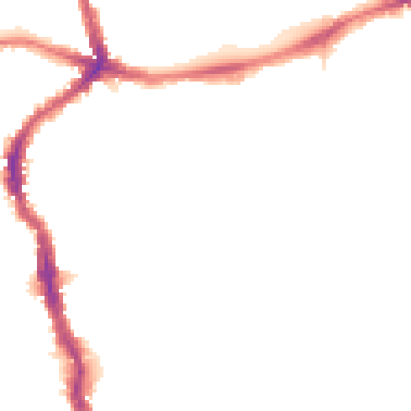 Night-time road noise heatmap for E17 3BN