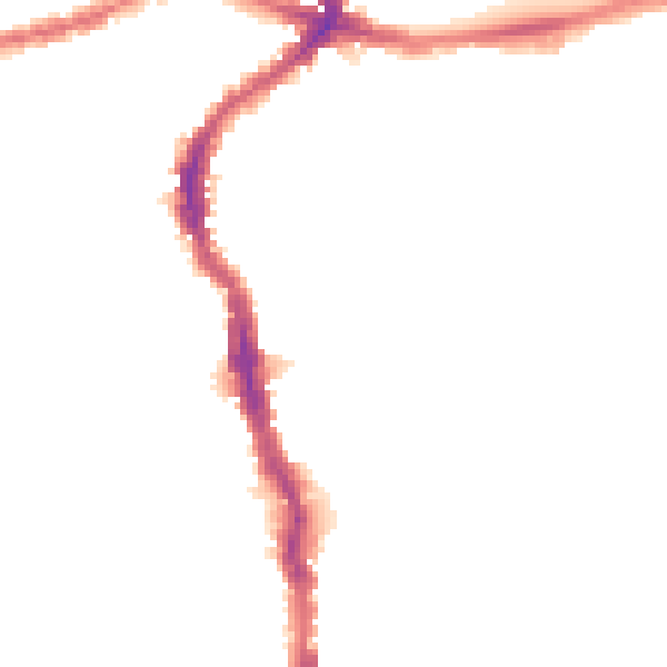 Night-time road noise heatmap for E17 3BS