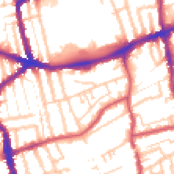 Daytime road noise heatmap for E17 3DB