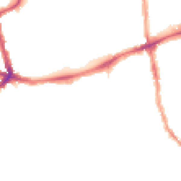 Night-time road noise heatmap for E17 3DE