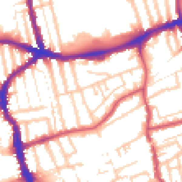 Daytime road noise heatmap for E17 3DH