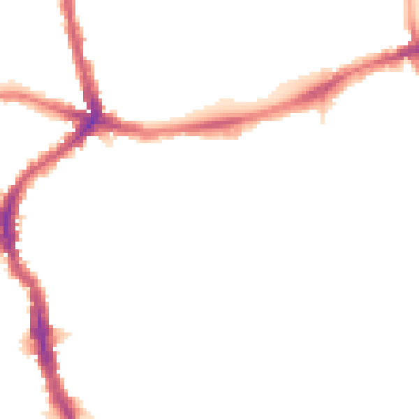 Night-time road noise heatmap for E17 3DH