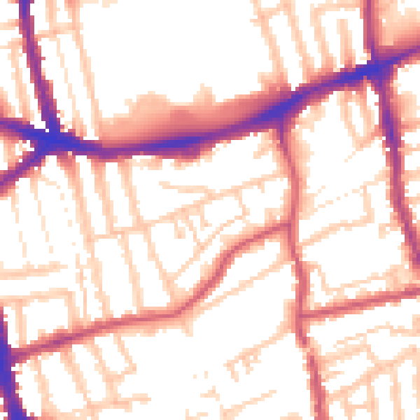 Daytime road noise heatmap for E17 3DP