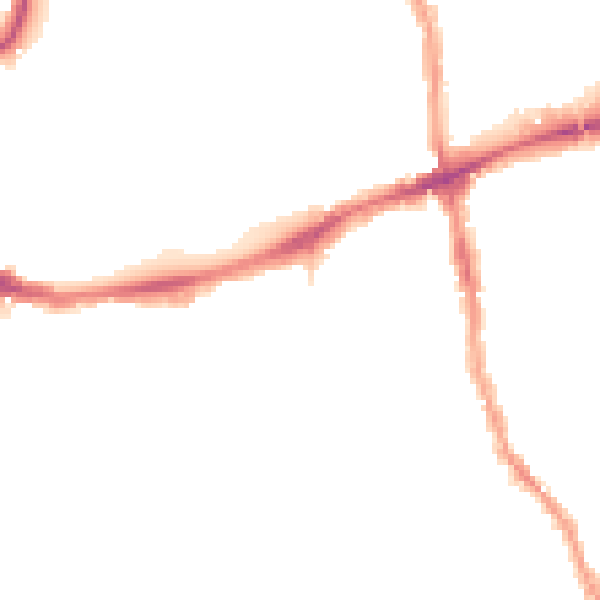 Night-time road noise heatmap for E17 3DQ