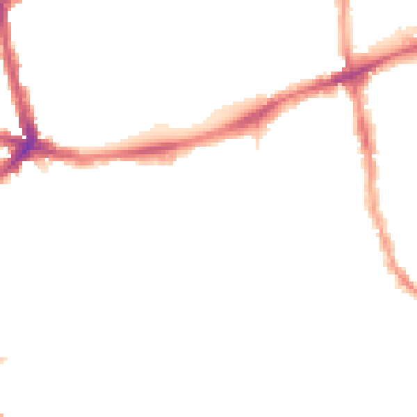 Night-time road noise heatmap for E17 3DS