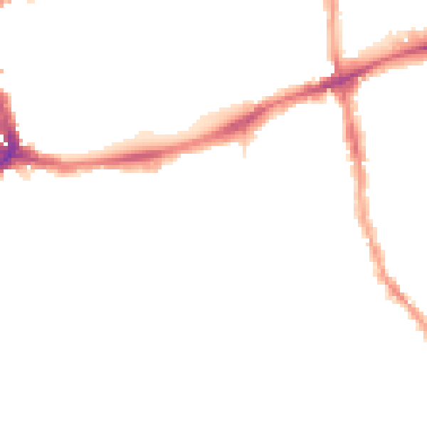 Night-time road noise heatmap for E17 3DT