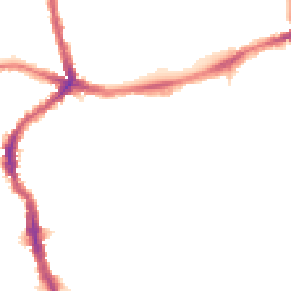 Night-time road noise heatmap for E17 3DX