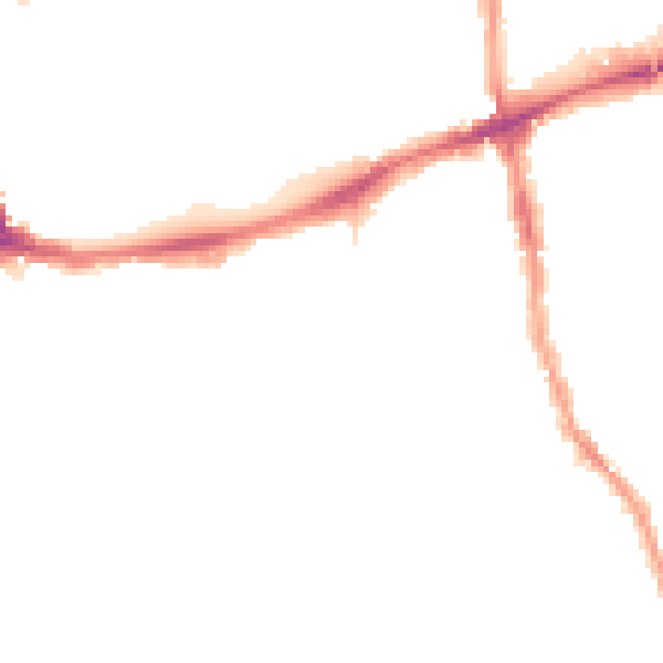 Night-time road noise heatmap for E17 3DY