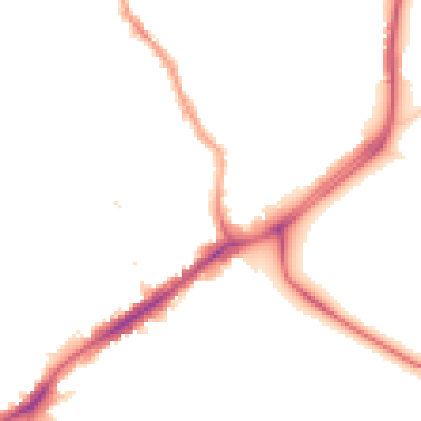 Night-time road noise heatmap for E17 3NH
