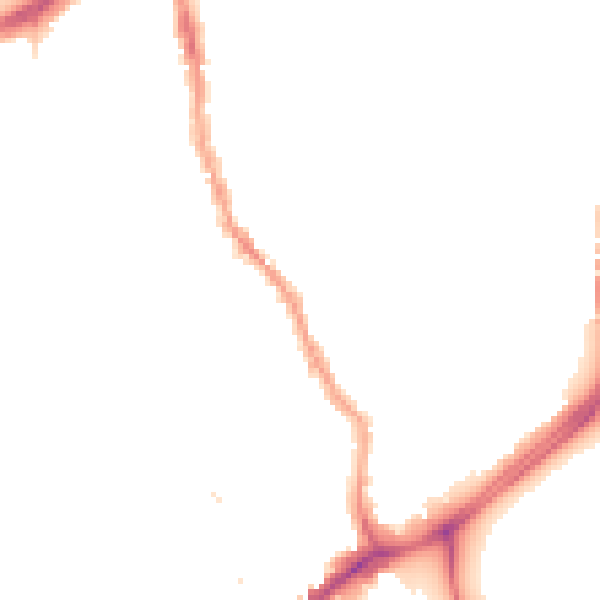 Night-time road noise heatmap for E17 3NU