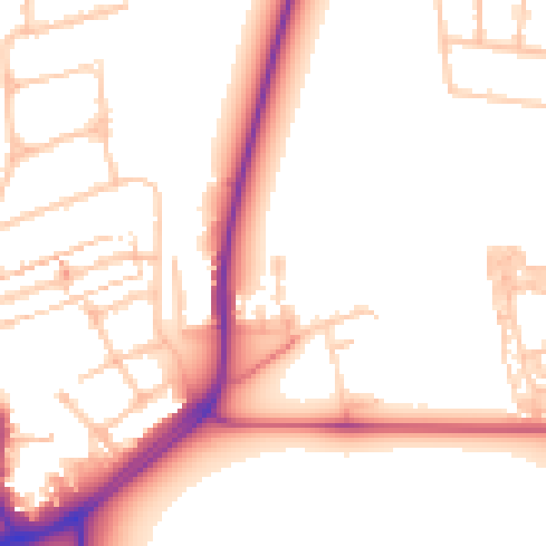 Daytime road noise heatmap for E17 3QA