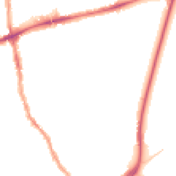 Night-time road noise heatmap for E17 3RB
