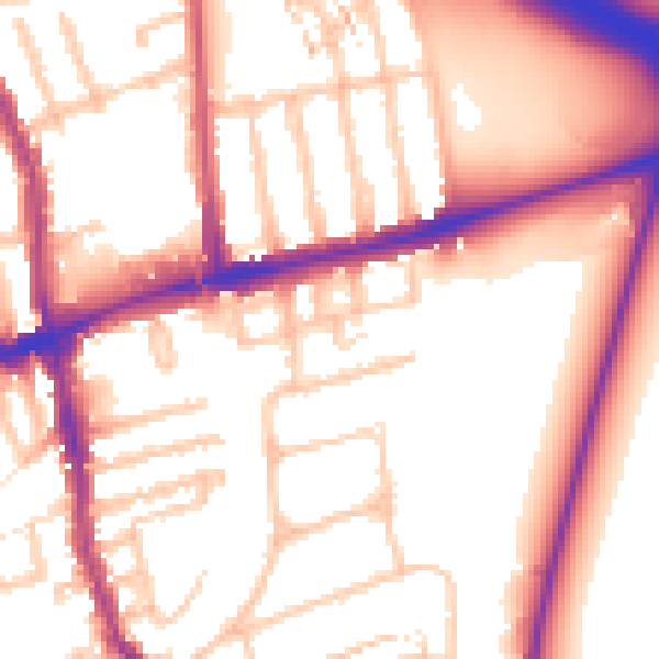 Daytime road noise heatmap for E17 3RL