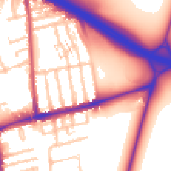 Daytime road noise heatmap for E17 4AP