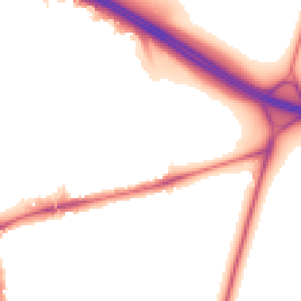 Night-time road noise heatmap for E17 4AP