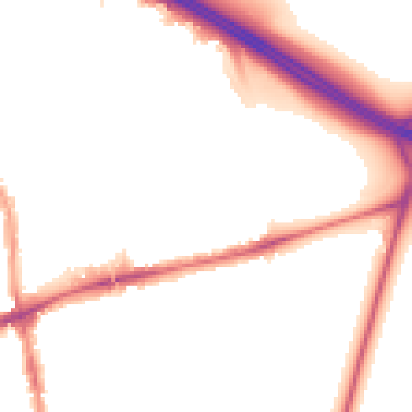 Night-time road noise heatmap for E17 4AR