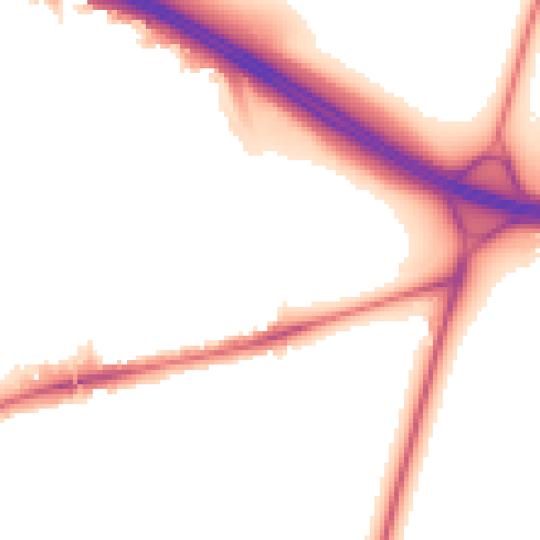 Night-time road noise heatmap for E17 4BT