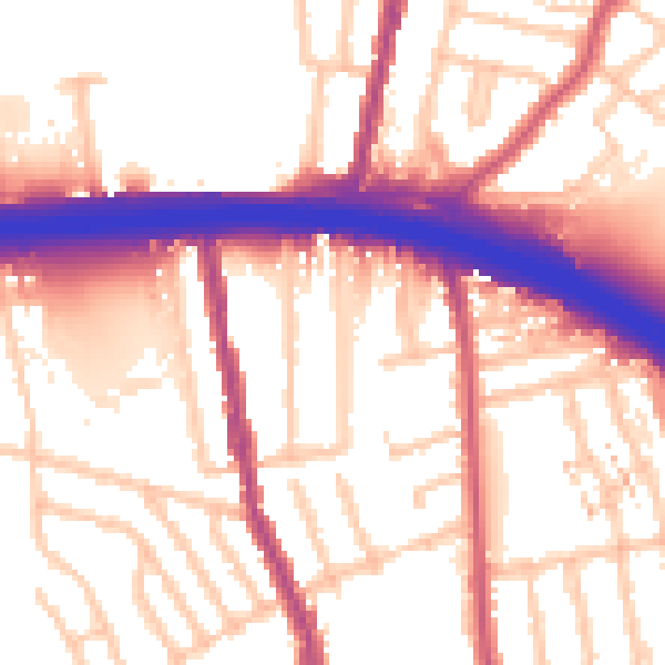 Daytime road noise heatmap for E17 4EJ