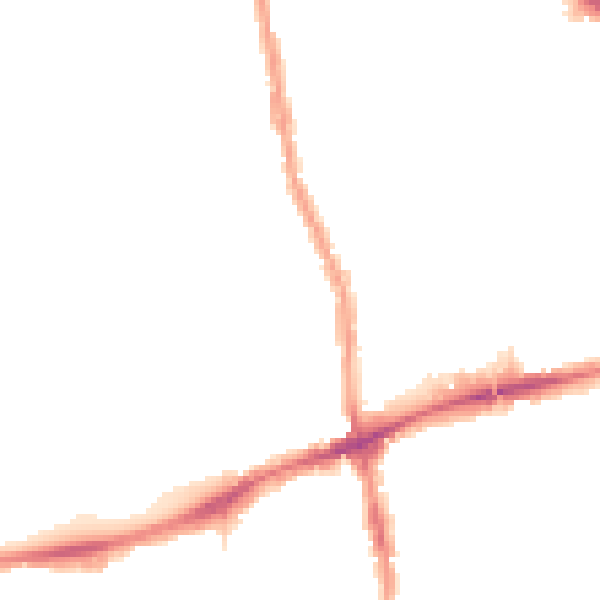 Night-time road noise heatmap for E17 4FG