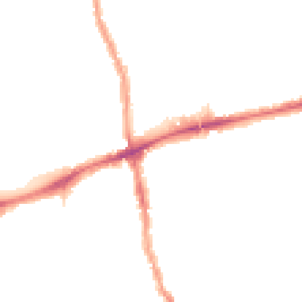Night-time road noise heatmap for E17 4FT