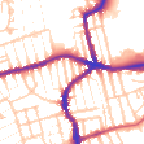 Daytime road noise heatmap for E17 4QA