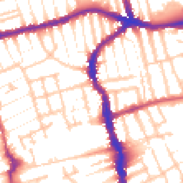 Daytime road noise heatmap for E17 4QP