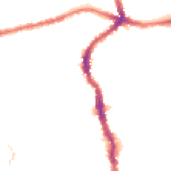 Night-time road noise heatmap for E17 4QP