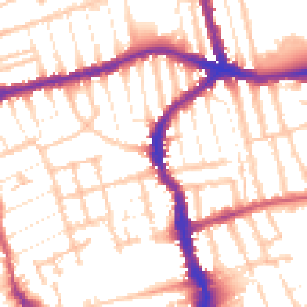 Daytime road noise heatmap for E17 4QR