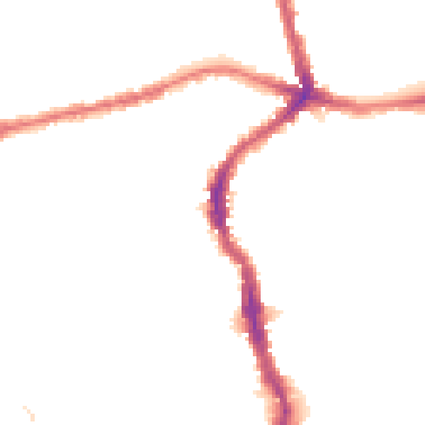 Night-time road noise heatmap for E17 4QR