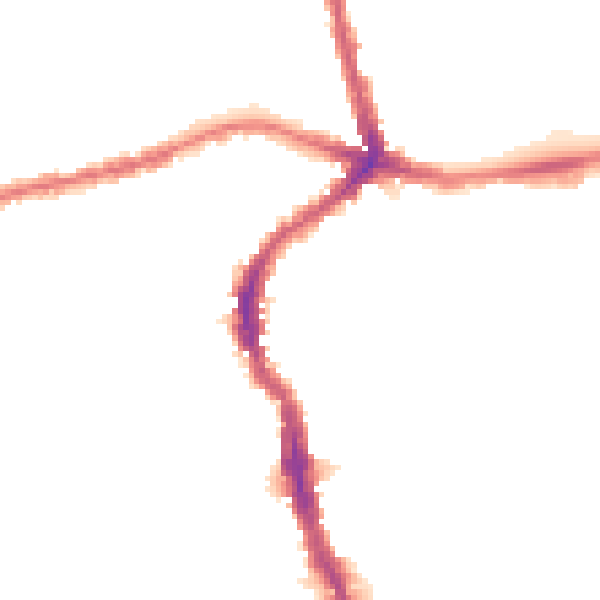 Night-time road noise heatmap for E17 4RN