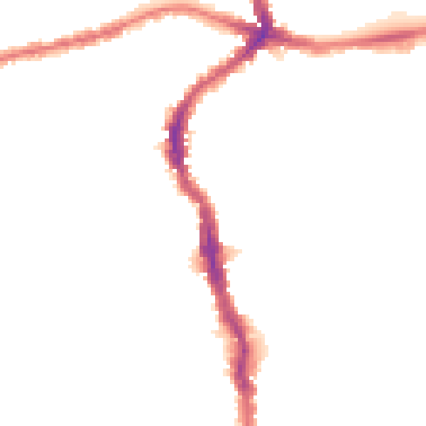Night-time road noise heatmap for E17 4RX