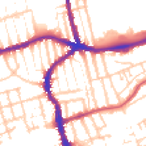 Daytime road noise heatmap for E17 4SN