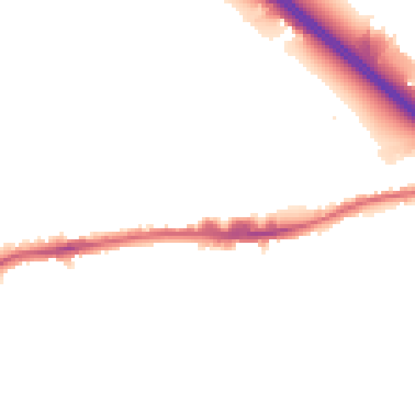 Night-time road noise heatmap for E17 5FF
