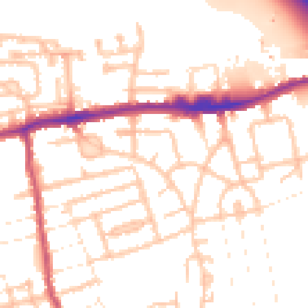 Daytime road noise heatmap for E17 5HP