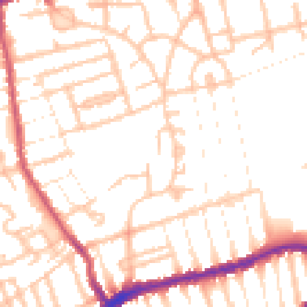 Daytime road noise heatmap for E17 5NE