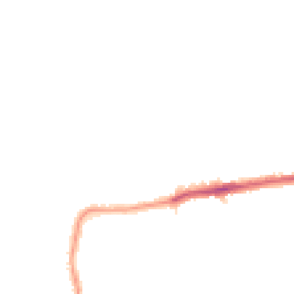 Night-time road noise heatmap for E17 5PN
