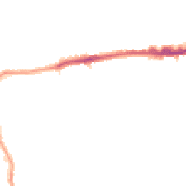 Night-time road noise heatmap for E17 5RA