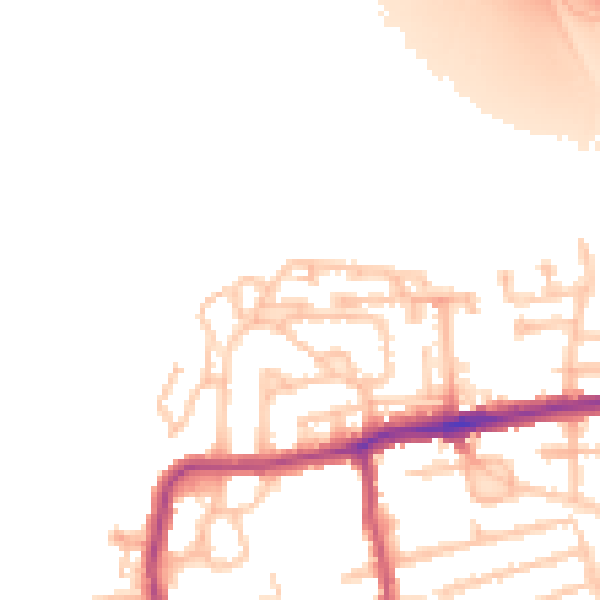 Daytime road noise heatmap for E17 5SR