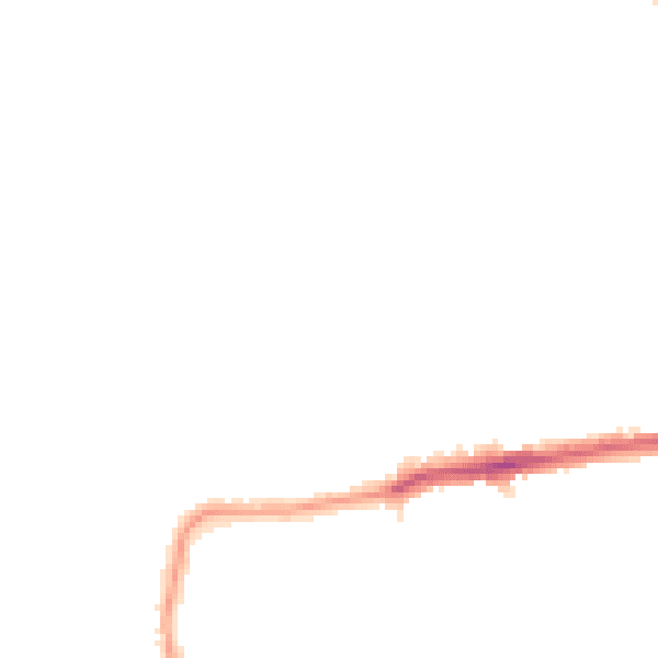 Night-time road noise heatmap for E17 5SR