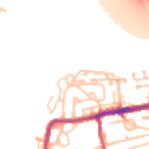 Daytime road noise heatmap for E17 5SY