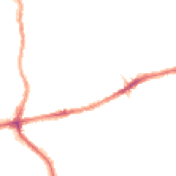 Night-time road noise heatmap for E17 6EU