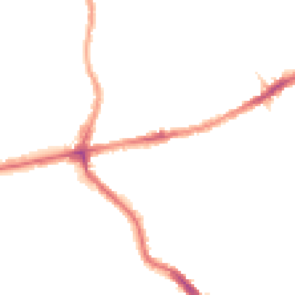 Night-time road noise heatmap for E17 6GW