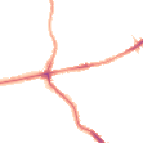 Night-time road noise heatmap for E17 6JR