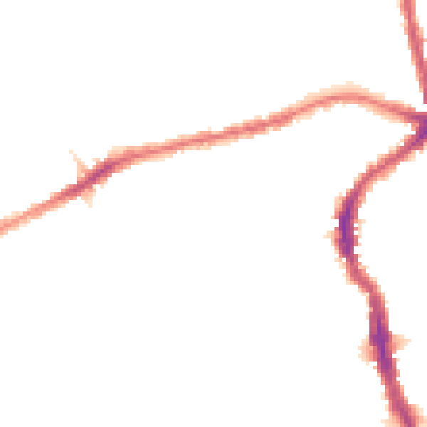 Night-time road noise heatmap for E17 6QT