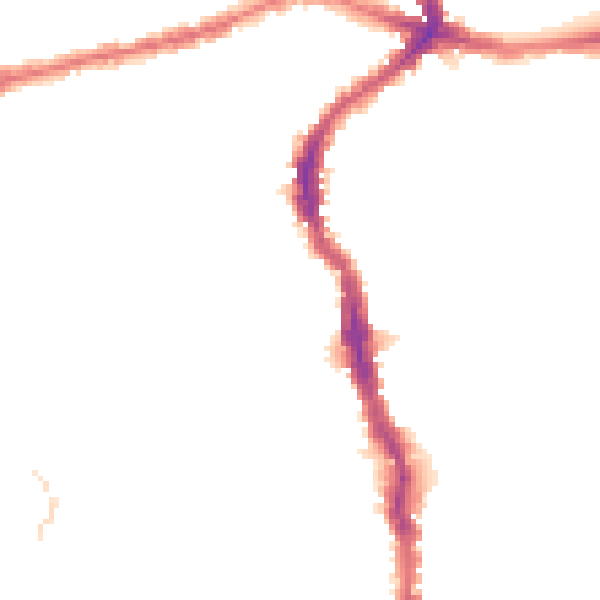 Night-time road noise heatmap for E17 7BP