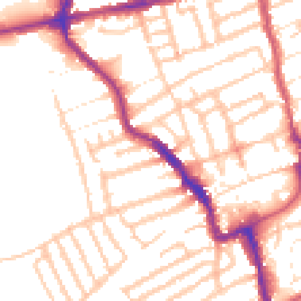 Daytime road noise heatmap for E17 7FL