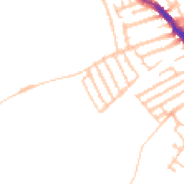 Daytime road noise heatmap for E17 7HJ